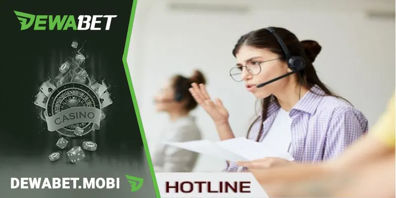 Sử dụng Hotline để liên lạc CSKH Dewabet